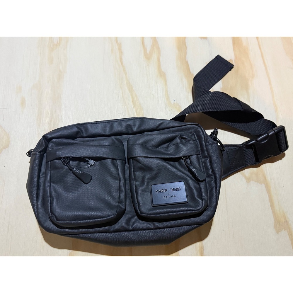 Makeup By Mario x Sephora Black Fanny Pack Waist Bag Belt Bag Collaboration